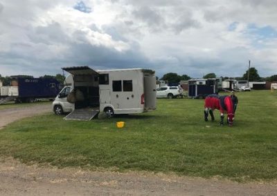 Aeos horsebox on site